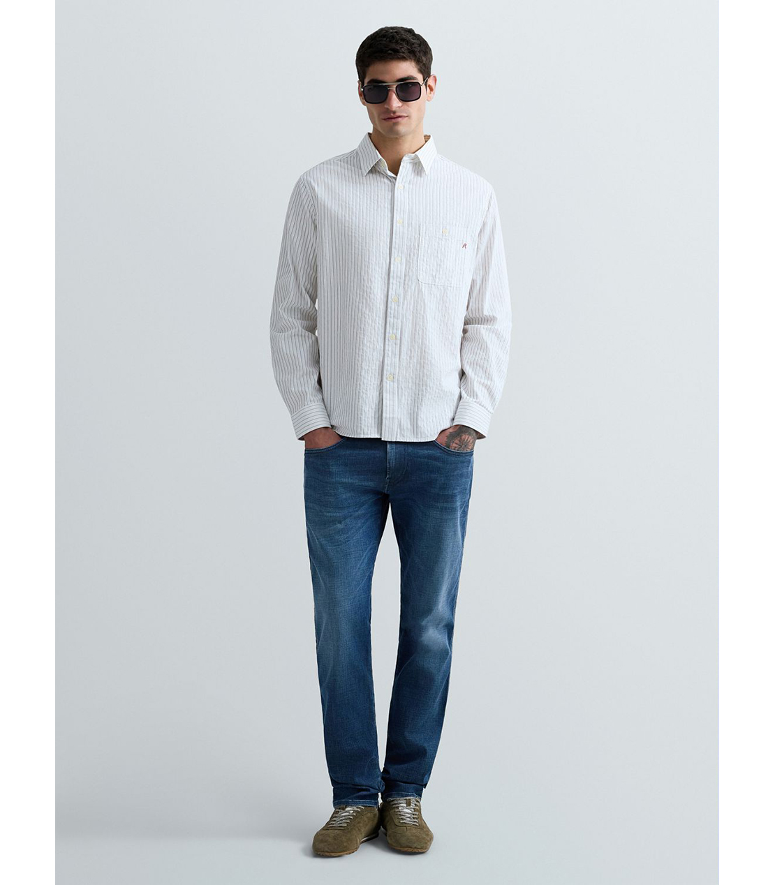 スリムフィットANBASS Hyperflex Matrix ストレッチデニム 詳細画像 ブルー 2